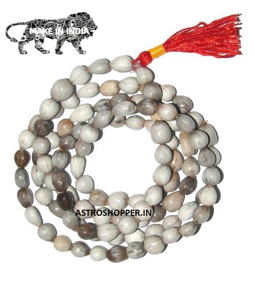 ADK Pure White Sandalwood (Safed Chandan Mala), Orignal 108 Beads + 1 Sumer  + 6 Mini Beads Meditation, Japa, Tibetian Mala - 8MM, Elastic Cord Beads  Wood Necklace Price in India 